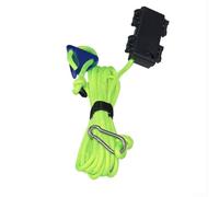 Cuerda de viento para tienda de campaña de 5 m con luz LED integrada para mayor seguridad durante las noches oscuras (verde)