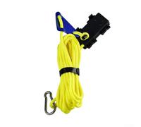 Cuerda de viento para tienda de campaña de 5 m con luz LED integrada para mayor seguridad durante las noches oscuras (amarillo)