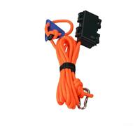 Cuerda de viento para tienda de campaña de 5 m con luz LED integrada para mayor seguridad durante las noches oscuras (naranja)