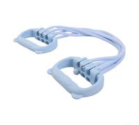 Cuerda de yoga morada para tracción trasera, banda de resistencia de 15 a 90 libras con 6 tubos, asas ergonómicas antideslizantes para ejercicios de brazo y pecho, equipo portátil de fitness laten