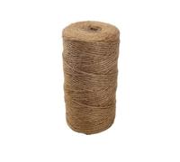 Cuerda de Yute, Cordel de Yute de 2 mm x 100 m, Color Natural, for Manualidades, jardinería y decoración de Bodas.