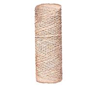 Cuerda de yute de 100 m/328 pies para hacer joyas, manualidades, proyectos de arte para colgar en la pared, decoración para fiestas en el hogar, 1 mm