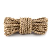 Cuerda de Yute Gruesa Espesor 14 mm - Rollo para Manualidades Macramé Decorar Jardín Paquetes Bricolaje Resistente Duradero Ecológico Amarre Plantas 20 m