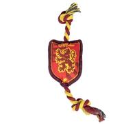 Cuerda Dental para Perros de Harry Potter - Color Rojo y Amarillo - Diseño de Gryffindor - Tamaño 13x5,5x26cm - Juguete de Algodón y Poliéster - Producto Original Diseñado en España