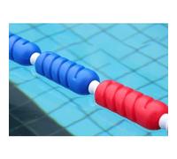 Cuerda divisora de carril de piscina con 2 marcadores de boya, ideal para marcar piscinas y accesorios personalizables, diseño flotante duradero para una separación clara de carriles