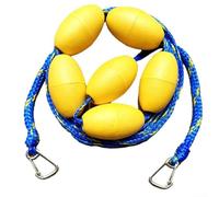 Cuerda divisora de carril de piscina con cuerdas de polietileno y boyas de PVC que proporcionan límites claros de la piscina y separación de seguridad (azul amarillo)