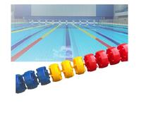 Cuerda divisora de carril de piscina de 12 cm, valla flotante de alta visibilidad para piscinas, playas y zonas peligrosas, marcadores de carril para una puerta segura y fácil
