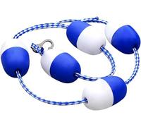 Cuerda divisora de nailon azul para piscina, línea segura de 30 pies para piscinas, kit divisor flotante de alta visibilidad para clubes de natación, perfecto para aguas poco profundas y profundas