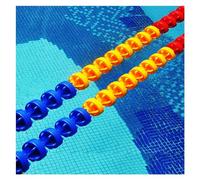 Cuerda divisora de piscina con bolas flotantes, línea de seguridad para extremos poco profundos, 1 m de longitud, 15 cm de diámetro, perfecta para separación de cursos de piscina y práctica de