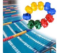 Cuerda divisora de seguridad para piscina con alambre, cuerda de extremo poco profundo para playas de piscina, divisor flotante de alta visibilidad, línea de carril de natación