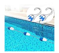 Cuerda divisora flotante de piscina de 60 pies con 2 Hoo, perfecta para clubes de natación, ideal para zonas de aguas poco profundas y profundas, flotador para piscinas y actividades de deportes