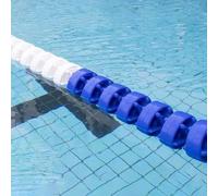 Cuerda divisora flotante para piscina, límites de natación duraderos con marcadores seguros para fiestas competitivas en la piscina y entrenamiento, fácil de instalar y de colores brillantes