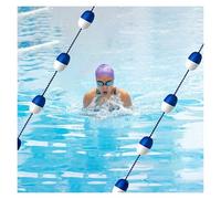 Cuerda divisoria de Seguridad para Piscina, Cuerda divisoria de Seguridad para Piscina, línea divisoria de boya de Seguridad Azul y Blanca para Zonas de Aguas Poco Profundas