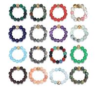 Cuerda elástica ajustable con cuentas de cristal simple, vintage, hecha a mano, moda para la amistad de las mujeres