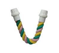 Cuerda elástica cómoda para trepar loros, soporte de algodón, accesorios para jaula de juguetes S