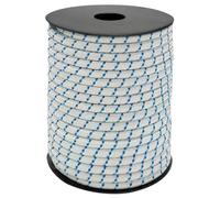 Cuerda elástica - Cuerda forrada de 6 mm, en rollo de 100 metros, ideal para diversas aplicaciones en ferretería y manualidades.