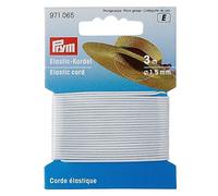 Prym Cuerda elástica, Caucho, Blanco, 9.3 x 5.7 x 0.5 cm