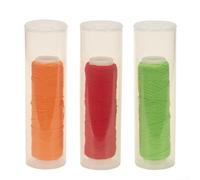 Cuerda elástica de nailon para pesca con mosca para atar cebos y señuelos de cangrejo, línea gruesa para un uso duradero (verde+rojo+amarillo)