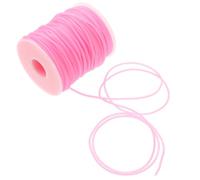 Cuerda Elástica para Abalorios DIY Rosa de PVC, 50 m | Superficie Lisa, Resistente al Desgaste, Cómoda al Llevar, para Pulseras, Tobilleras y Manualidades