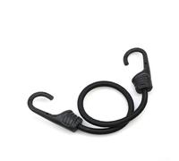 Cuerda elástica para bicicleta con ganchos recubiertos de plástico, correa de equipaje de nailon de goma de látex para amarre de carga, 30/45/60/90 cm (negro-gris-45 cm)