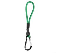 Cuerda elástica para tienda de campaña al aire libre con gancho de mosquetón para fijación de toldo y accesorios de camping, hecho de aleación de látex, cordón de fijación para refugio (verde)