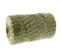 Cuerda eléctrica profesional de 200 m, núcleos de acero inoxidable, materiales de polietileno, solución de contención de animales de granja, alambre eléctrico de alta conductividad