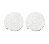 Cuerda Estufa Vidrio 2M Autoadhesiva Junta Refractaria Alta Temperatura para Puerta para chimenea para leña 10/12mm 2UDS