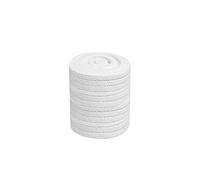 Cuerda for estufa, cuerda for fuego, cuerda cuadrada de fibra cerámica - Junta plana trenzada 1260 ℃ Cuerda de fibra cerámica 18 * 18 mm Tira de sellado for puerta de horno(1 M)