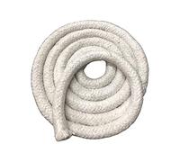 Cuerda for estufa, cuerda for fuego, cuerda de fibra cerámica sellada, trenzada redonda de 1 m, sello de junta de alta temperatura for calderas, hornos, hornos de fundición, 6 x 1000 mm(16 * 1000mm)