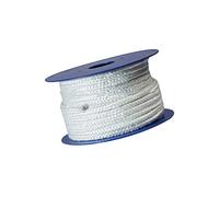 Cuerda for estufa, cuerda for fuego, junta de sellado de cuerda de fibra cerámica - Trenzada cuadrada de 8 x 8 mm, junta de sellado de alta temperatura for calderas, hornos, hornos de fundición, 10 m(