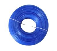 Cuerda guía para cortar el césped, factor redondo de 100 m para líneas de corte precisas, anclaje de plantas y coordinación a nivel del suelo (azul)