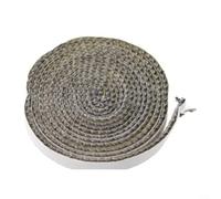 Cuerda ignífuga de fibra de vidrio para sellado de vidrio de estufa, embalaje resistente al calor para calderas, puertas de chimenea, hornos, hornos y hornos, 10 mm de ancho x 3 mm de grosor (10 mm)
