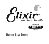 Cuerda individual para bajo Elixir® Strings de acero niquelado con recubrimiento NANOWEB®, (0.085)