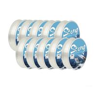 Cuerda invisible de nailon de 1000 m, resistente a la abrasión, con arrastre máximo de 400 libras para un uso fiable en agua dulce y salada (0.8)