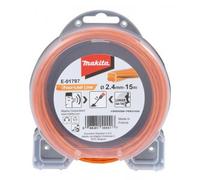 Cuerda MAKITA nylon 2,4 mm, naranja, 15 m, especial para máquinas de batería E-01797