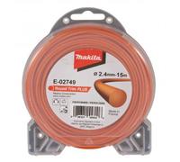 Cuerda MAKITA nylon Plus 2,4 mm, 15 m, naranja, redonda E-02749