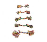 Cuerda multicolor con 2 nudos para perros - Duvo Plus - Mediciones: 26 cm