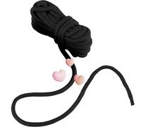 Cuerda Negra 10 Metros De Largo De Peluche De Nylon Correa De Yoga Ajustable Accesorio, Regalo De Pareja - H3
