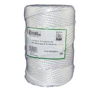Cuerda Nylon Mate 4mm Blanca Rollo 100mt