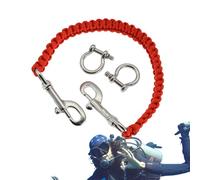 Cuerda Para Bandeja De Cámara Subacuática: Cordón De Buceo Flexible Resistente A La Abrasión, Correa Impermeable Retráctil De 360° | Accesorios Para Cámaras Y Videocámaras De Buceo, Fotografía Submari