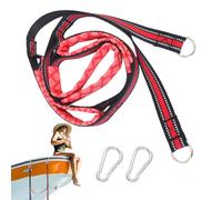 Cuerda para barco | Nylon Webbing Stainless Steel Hook 156 x 40 cm 61,42 x 15,75 in | 1,7 mm Webbing 4,8 mm Rings 7 mm Hooks | Max Load 200 kg | Marine Dock Accessory Climbing Step Ladder for Boats