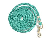 Cuerda para caballo - punto de conexión en varios diseños elegantes, correa de guía, cuerda de atar pony, burro, cabra (turquesa)