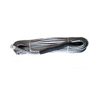 Cuerda para cabrestante, fibra sintética de UHMWPE de la cuerda del torno de los accesorios del coche 4X4 campo a través de 12m m de los x 25m(Grey)