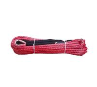 Cuerda para cabrestante, fibra sintética de UHMWPE de la cuerda del torno de los accesorios del coche 4X4 campo a través de 12m m de los x 25m(Rot)