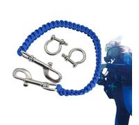 Cuerda para cámara de Buceo, Correa subacuática con cordón de liberación rápida, Dispositivo de comunicación subacuática, Campana de señal, silenciador, Accesorio de Buceo (, Rojo, Negro, Naranja)