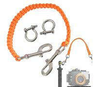 Cuerda para cámara de Buceo, Correa subacuática con cordón de liberación rápida, Dispositivo de comunicación subacuática, Campana de señal, silenciador, Accesorio de Buceo (, Rojo, Negro, Naranja)
