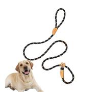Cuerda para caminar para perros, cuerda de tracción para mascotas, cuerda de tracción para entrenamiento, ajustable, resistente, antideslizante, con mango cómodo para perros medianos y grandes que