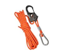 Cuerda para exteriores, cuerda de nailon resistente al con ajustador, 4 mm, 4 metros, cuerdas de con gancho, para toldo, refugio, escalada, kayak, de cultivo, toldo,