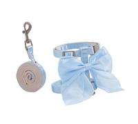 Cuerda para Gato centelleante Resistente a desgarros Plan de Espalda ergonómico Hello Final de Rotura rápida para Seguridad de Mascotas Comodidad Juego de Cuerda y Collar de Gato Resistente