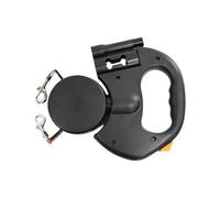 Cuerda para Mascotas retráctil Reflectante para Dos Perros: Correa para Caminar con Doble Correa, de desenredado automático, Mango de Agarre ergonómico, diseño Seguro para la Noche | Almacenam